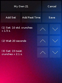 crunches - ab exercises - screenshot